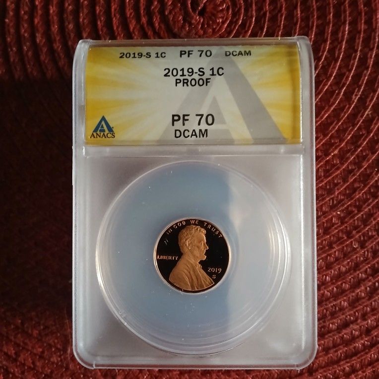 2019S Lincoln Penny GRADED PR70