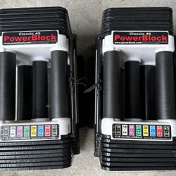 PowerBlock Classic 45 Adjustable Dumbbells - 5-45 Lbs. Per Hand