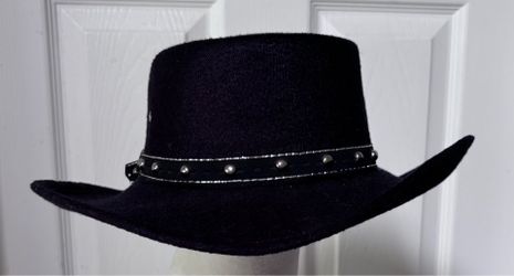 Kids Western Express Gambler Hat, Black, size 6 1/2