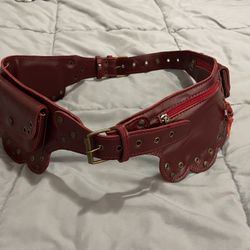 Belt Bag pure leather. new. color: Dark Res