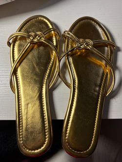 Gold sandals size 9.5 (41)