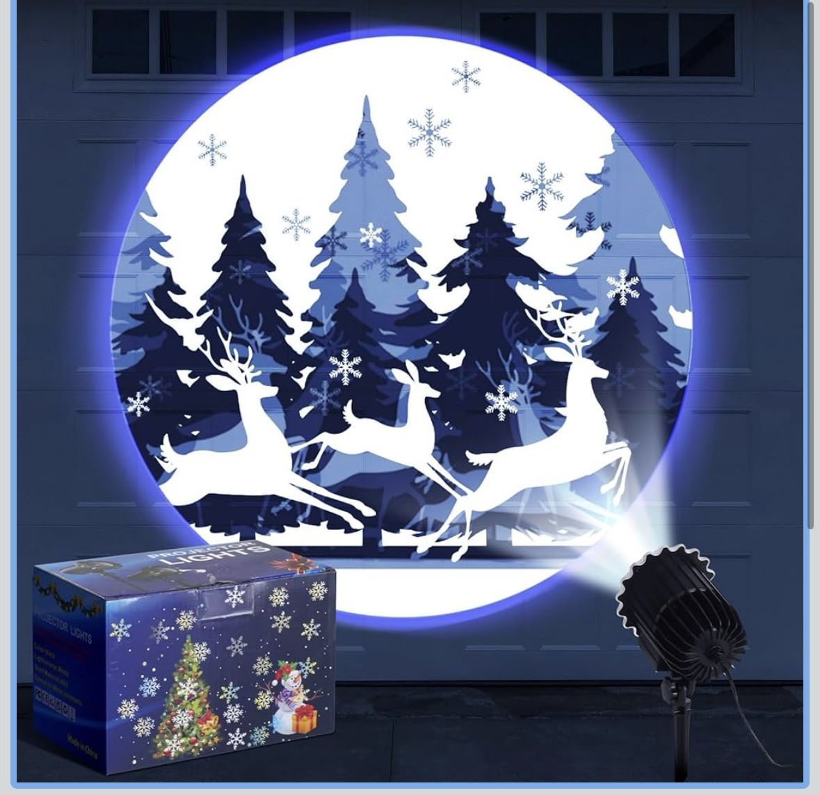 Vintage Christmas light projector with 1 LED device