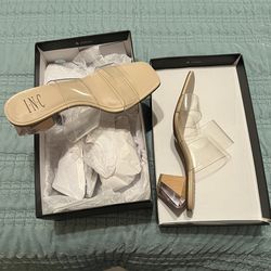 Women’s shoes Tan Acrylic Heel