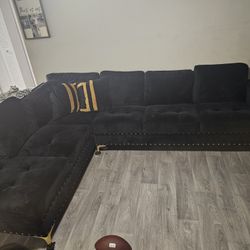 Black and gold   couch