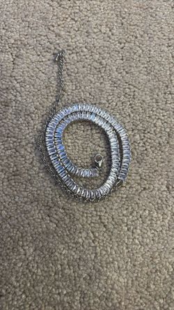 crystal tennis chain