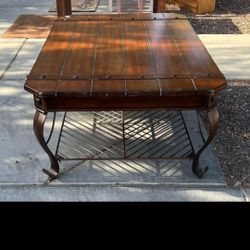 High End Cpffe Table(real Wood And  Iron)