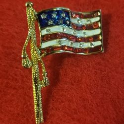 Vintage American Flag Pin
