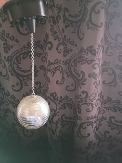 Small Mirrored Disco Ball with Motor Mount