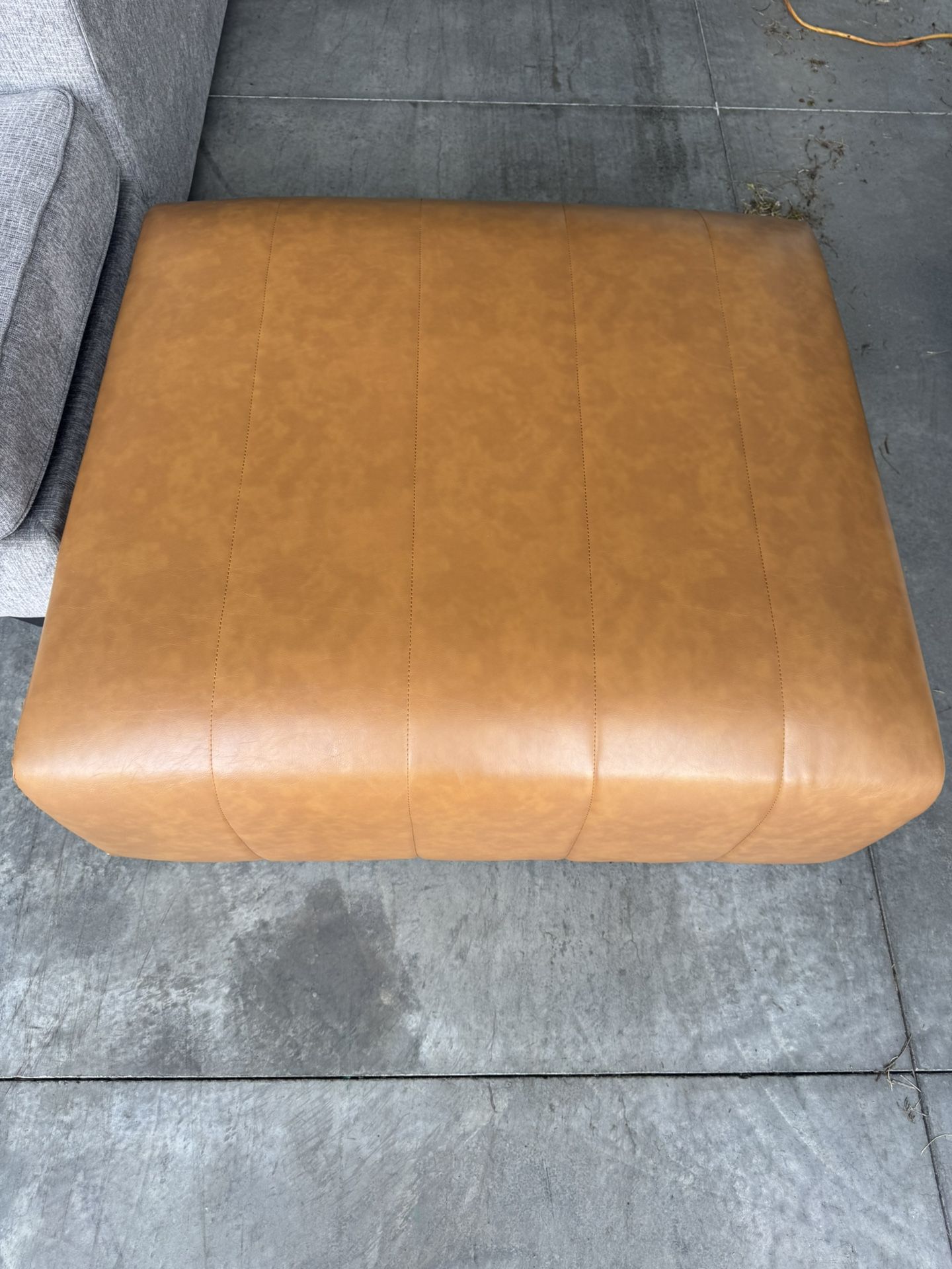 Faux Leather Ottoman- NEED GONE ASAP!
