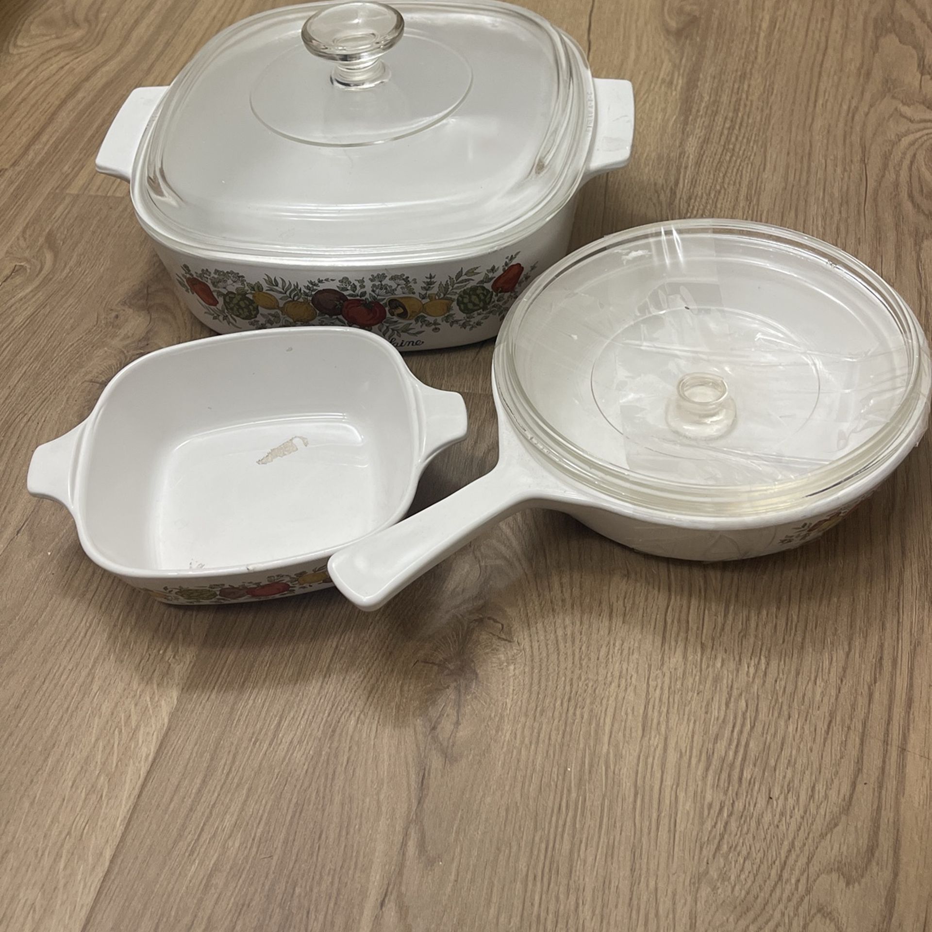 Corning Ware Vintage 3 Piece