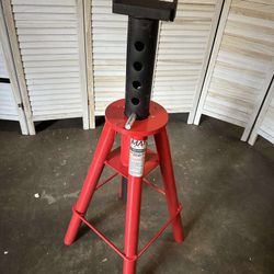 10 Ton (20,000 lbs) Capacity Heavy-Duty Medium Profile Pin Type Adjustable Jack Stand for Trucks & Equipment (1 PC, 10 TON Medium)