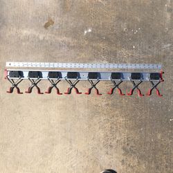 Tool Hanger Rack,  36” 8-hooks
