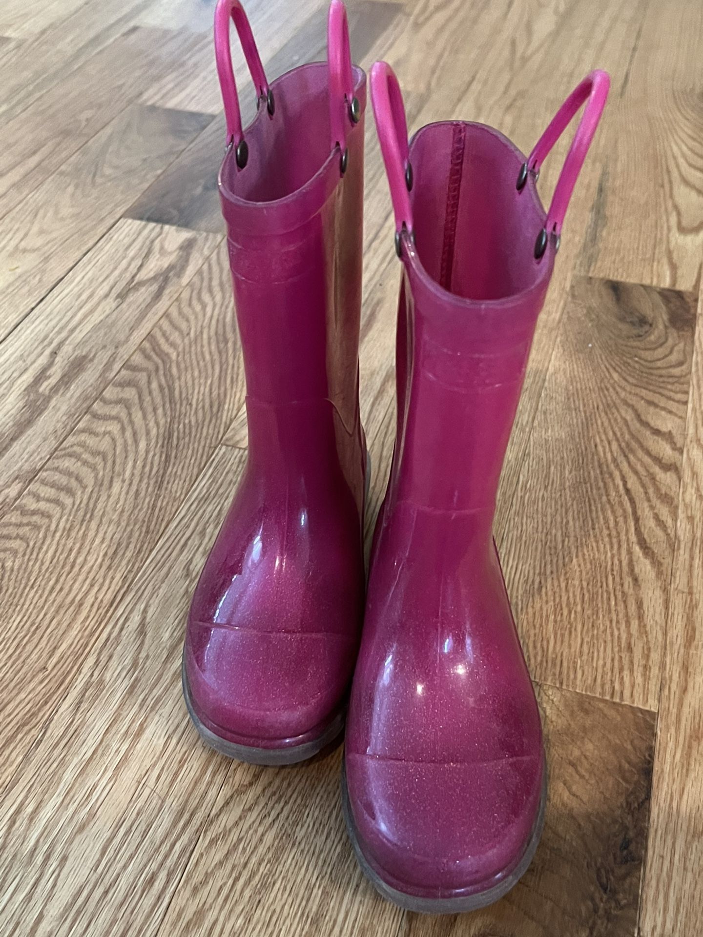 Rain Boots Pink Light Up Size 11