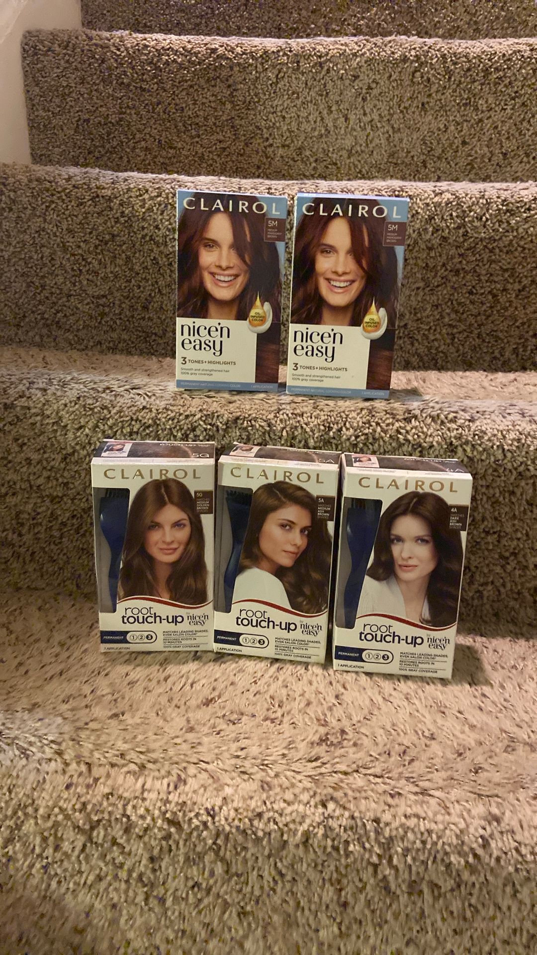 5 Clairol Hair Colors Only 12$
