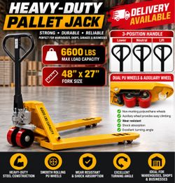 🔥 BRAND NEW HEAVY-DUTY PALLET JACK – 6,600 LBS CAPACITY! 🔥 ((( Delivery available)))