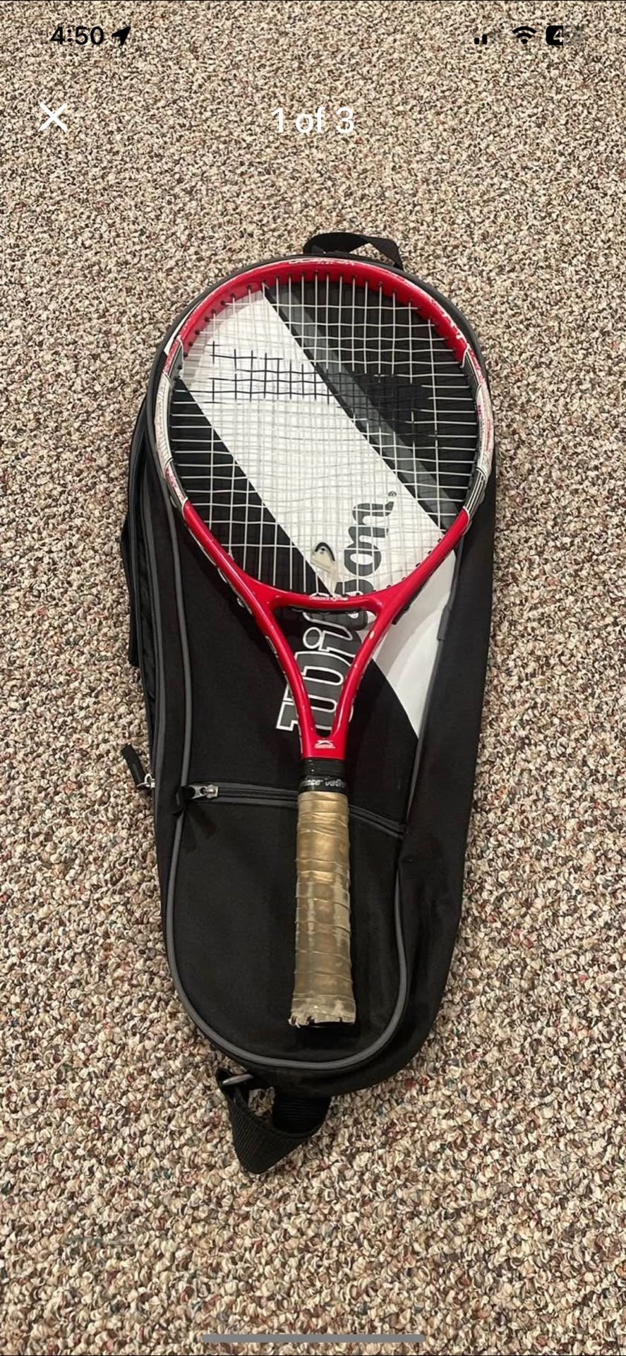 Slazenger Racket & Wilson Tennis Bag
