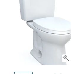TOTO
Drake 1.6 GPF Two Piece Elongated Chair Height Toilet with Left Hand Lever - Seat Included