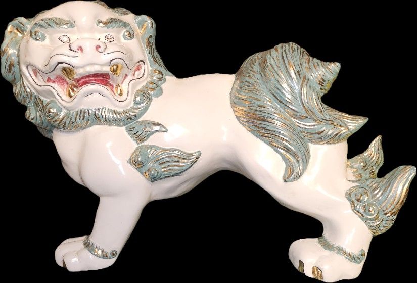 Asian foo dog staffordshire decor