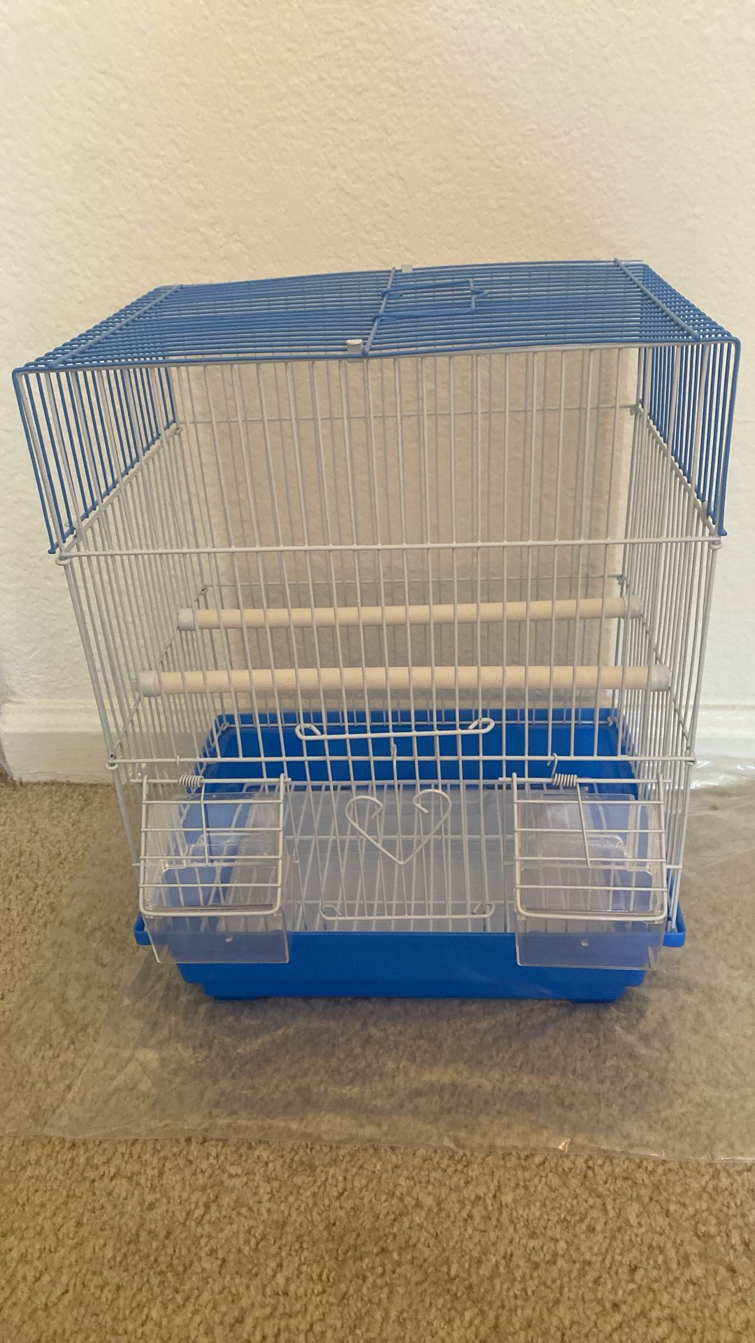 assembled bird cage 
