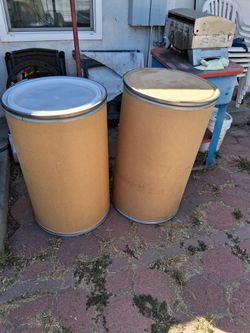 55 gallon firbe drums