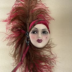 Unique Creations Face Mask Wall Hanging  Victorian