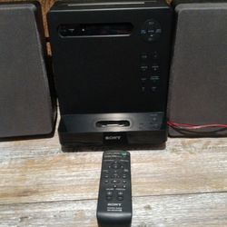 Sony Stereo System CMT-LX20i With Remote,Antenna, And Speakers .