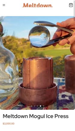 Brand NEW Meltdown mogul copper ice press