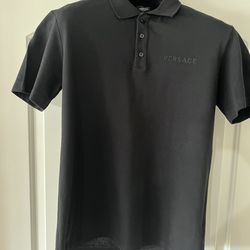 Versace Men’s Embroidered Polo