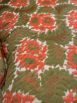Vintage armchair and ottoman