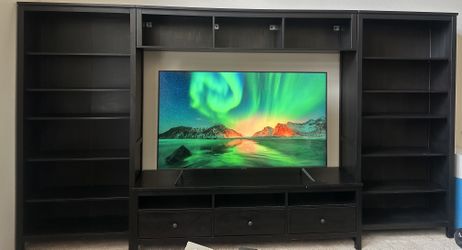 Complete LARGE Ikea Hemnes Entertainment Center (Discontinued In This Size)