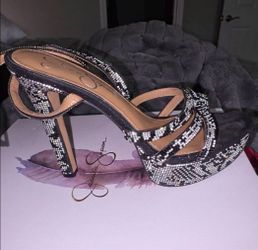 Jessica Simpson Crystal Rhinestone Platform Heels