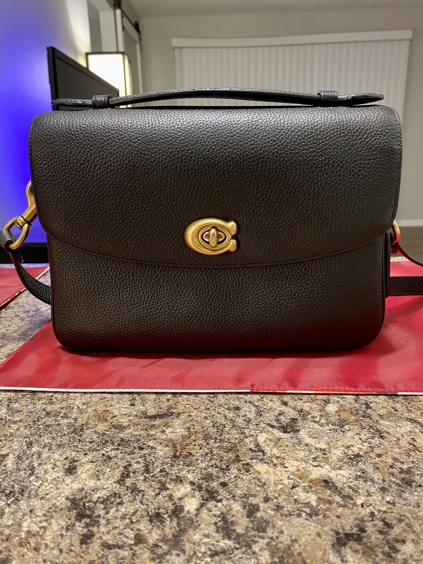 Coach Cassie Crossbody Polished Pebbled Leather In Black/Brass Hardware for  Sale in Elk Grove Village, IL - OfferUp