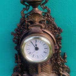 Antique Solid Bronze Clock 6.2 Pound's 