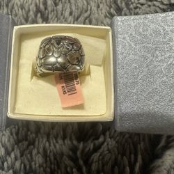 Pebble Dome Stainless Steel Ring