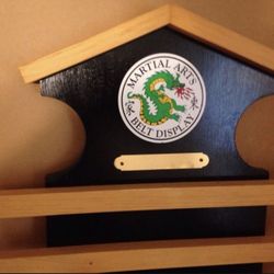 Karate Marial Arts Belt Display 44" Tall