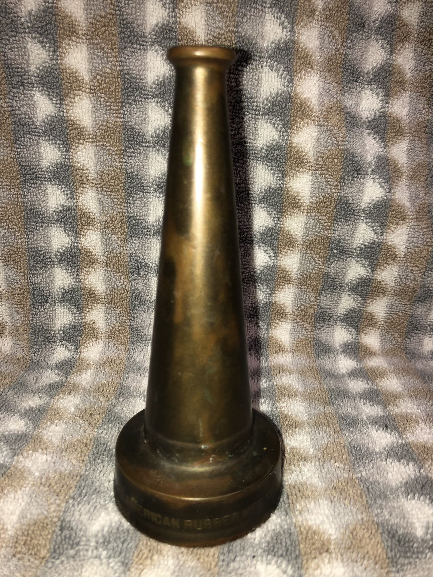 Antique Solid Brass Firehose Nozzle