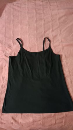 Dark Green Spaghetti Strap Cami Top