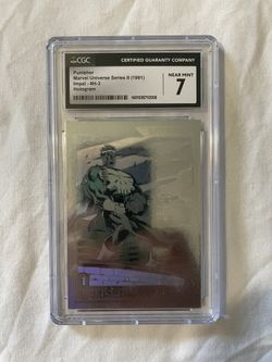 Punisher Hologram Card 1991 Marvel Universe CGC Graded 7 NM