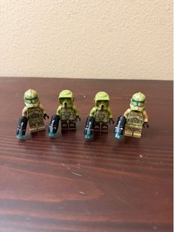 LEGO Star Wars Kashyyyk 41st Elite Corps Clone Trooper Minifig Lot 75035 sw0518 sw0519