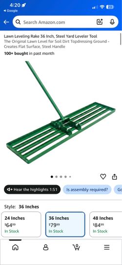 New lawn rake