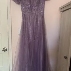 Purple Tulle Corset Dress