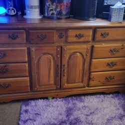 Old Real Wood Dresser Need Gone ASAP details In Description