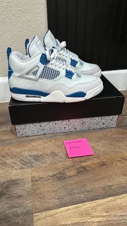 Air Jordan 4 Military Blue Sneakers Size 9.5