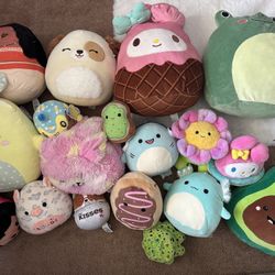 Plushies/squishmallows