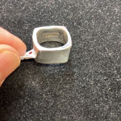 Tiffany & Co.  Frank Gehry Wide Torque Sterling Silver Ring Size 4