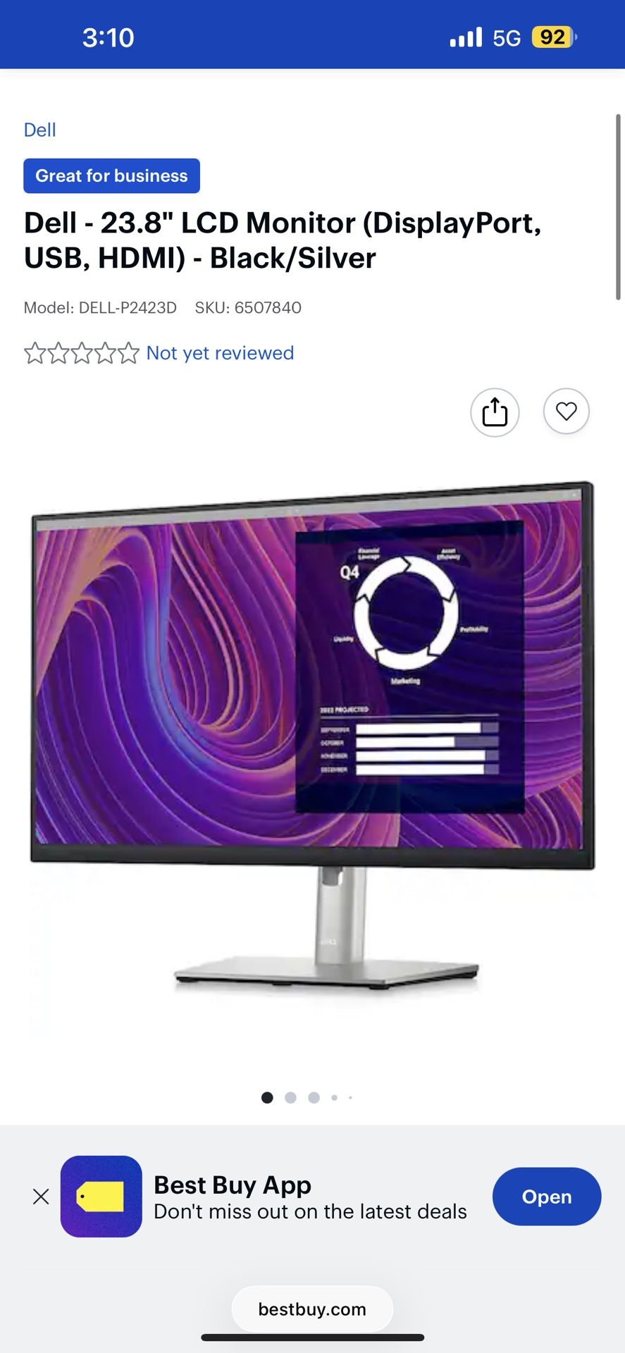 Dell Monitor 24 Inch