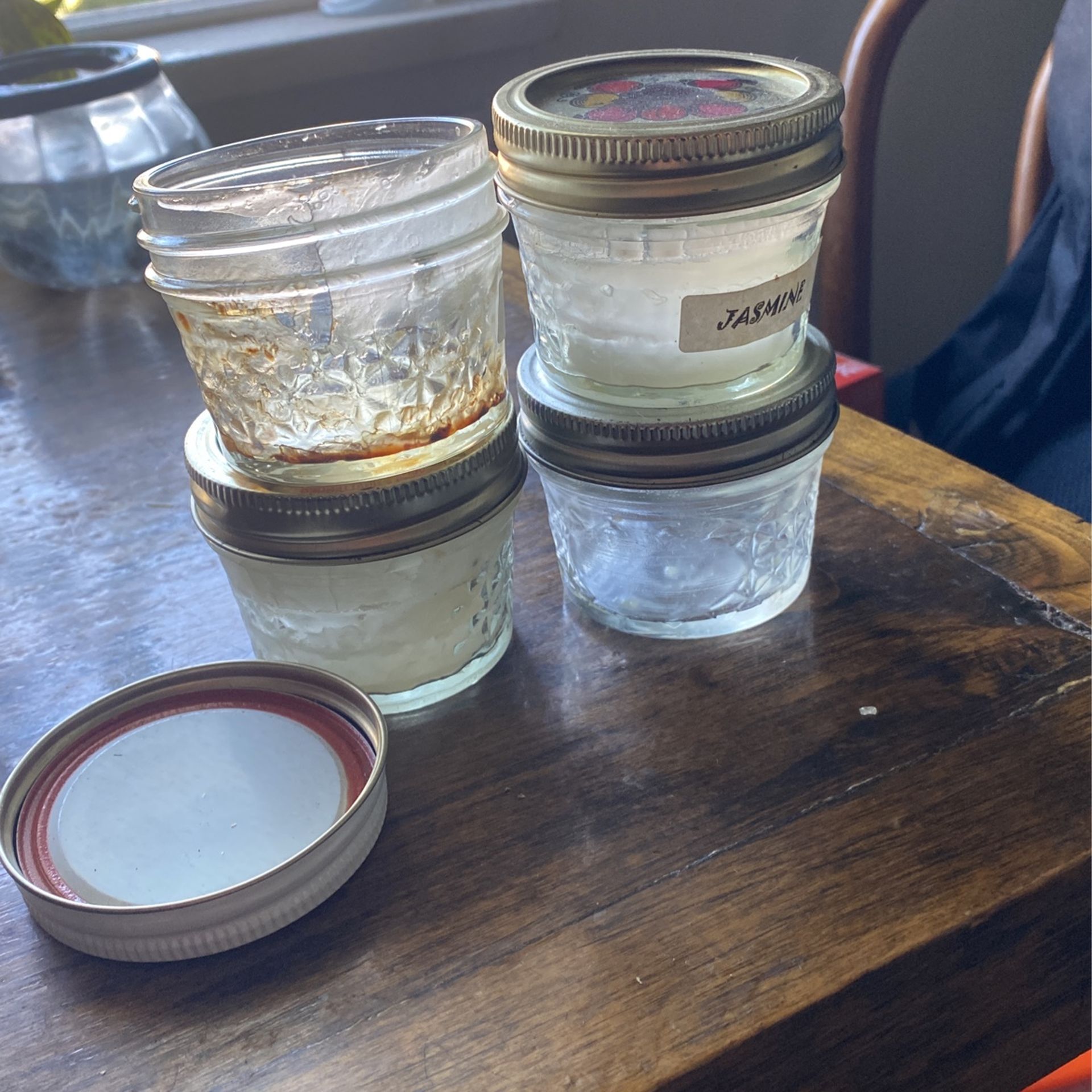 Free Small Jars- Needs Cleaning 