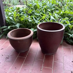 Planter Pots Plant Pots Brown Made In Italy