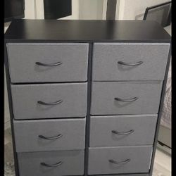 8-Drawer Sturdy Steel Frame Dresser - Ample Storage, Fabric Drawer Organizers for Bedroom, Living Room, Office, and Hotel - Durable, Easy Assembly, Ve