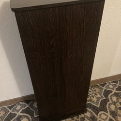 Flimsy Brown Particleboard CD Shelf